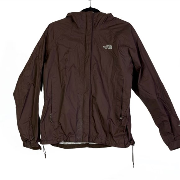 The North Face Jackets & Blazers - The North Face Womens Brown Hyvent DT Nylon Hooded Rain Coat Jacket Size Medium
